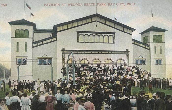Wenona Park Dance Pavillion - Old Post Card Photo (newer photo)